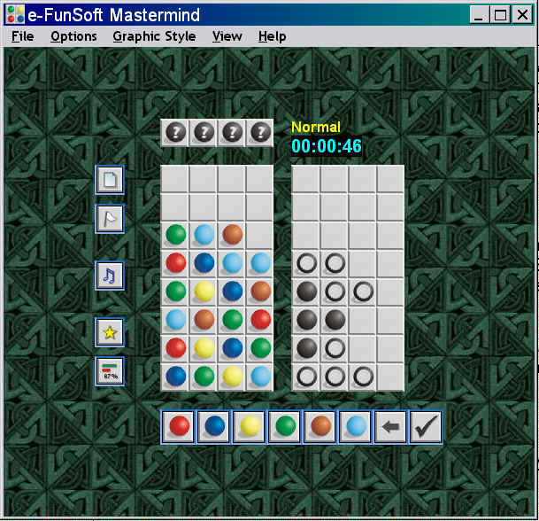E-FunSoft Mastermind Screenshot